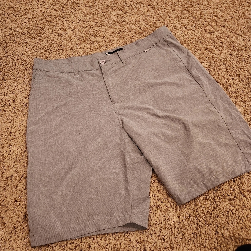 Travis Mathew Gray Flat Front Shorts